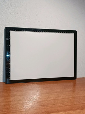 Artistic LED tablet used
