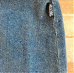  MOSCHINO vintage denim φούστα με μπλε στρας/πετραδάκια