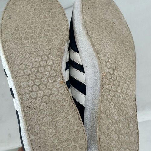 Adidas Gazelle men's sneakers used, size 42.5, white and blue