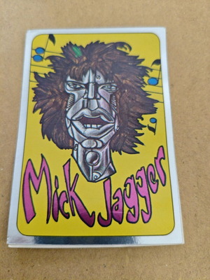 Panini αυτοκόλλητο Mick Jagger καινούργιο 1985 για συλλέκτες
