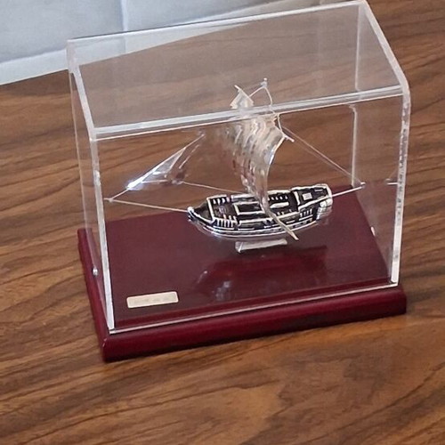 Silver 925 boat model, vintage solid silver