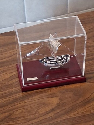 Silver 925 boat model, vintage solid silver