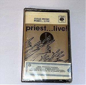 Judas Priest / Priest ... live/ σπάνια κασσέτα Ελληνικ;h / κασέτα / Rock / Heavy Metal / σφραγισμένη