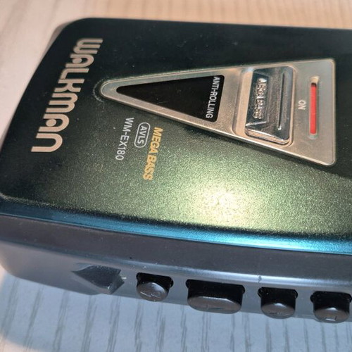 Sony Walkman WM-EX180 Megabass AVLS used, rare petrol color