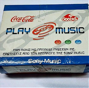 PLAY MUSIC Μουσικό παιχνίδι με κάρτες από Goody s και coca cola. Συλλεκτικό.