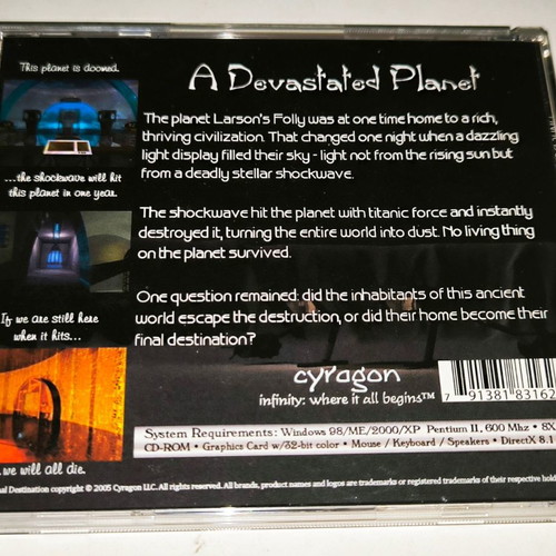 Final Destination The Secret of Larson’s Folly PC game used, adventure
