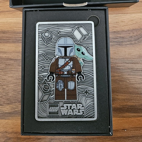 Lego Star Wars The Mandalorian and Grogu Metal Card new limited edition collectible