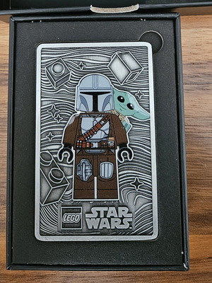 Lego Star Wars The Mandalorian and Grogu Metal Card new limited edition collectible