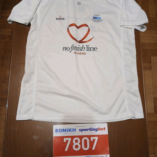 Nofinishline Marathon Collectible Shirt 2017 Athens like new, size L