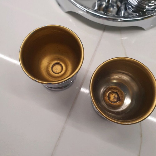 Vintage αυγοθήκη chrome plates μεταχειρισμένη