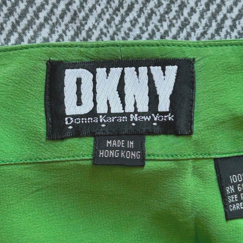 DKNY silk wrap skirt like new, green, size L
