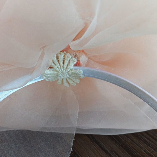 Bridal hairband large handmade rose new