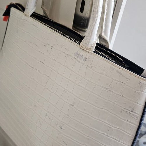 Paul's Boutique handbag refurbished, white, hand-held