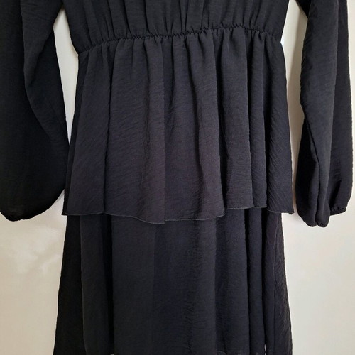 Wrap dress like new, black, size M
