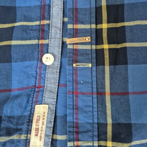 Marc O'Polo Boys' Shirt 164 cm like new, 100% cotton, blue check