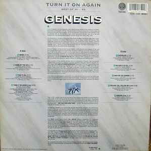 Genesis Turn It On Again Best Of '81 - '83 vinyl record used, rock