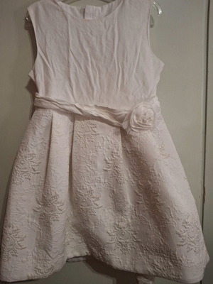 Mayoral white formal dress for girls 7 years like new