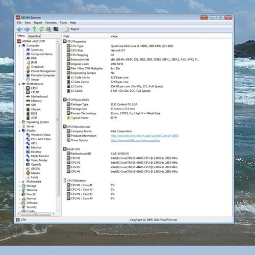 Lenovo ThinkCentre E73 IH81M desktop computer used, Intel Core i5, 8GB RAM, 3TB HDD