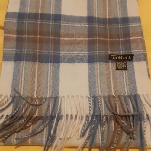 Tie Rack wool scarf like new, vintage tartan design