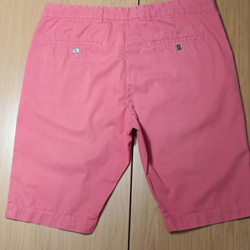 Legend World Wide men's chino shorts, salmon coral, size L