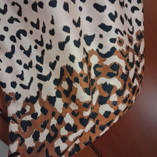 Mango animal print dress, beige and brown, size S