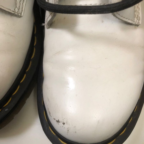 Dr. Martens white ankle boots size 38 used