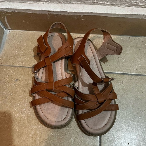 Leather sandal size 35 brown new
