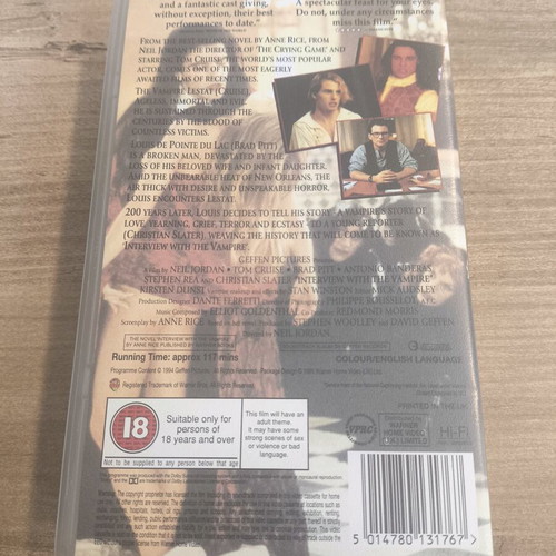 Interview With The Vampire VHS used without subtitles