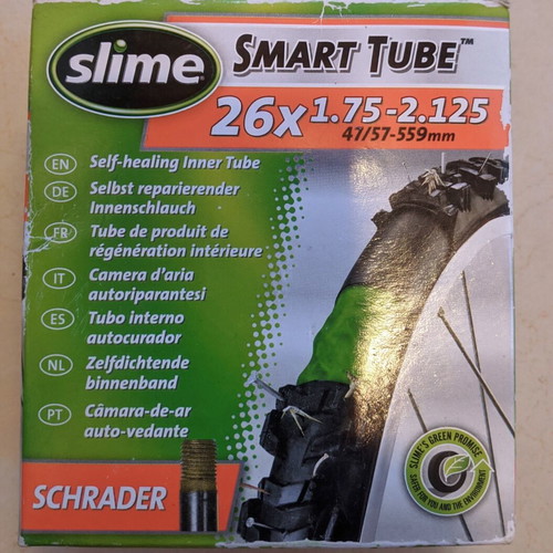 Slime Smart Tube 26" x 1.75-2.125 Bicycle Inner Tube Schrader Valve new