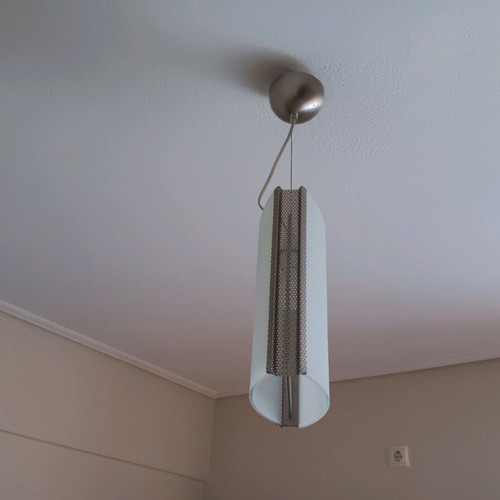 Pendant light inox and sandblasted like new