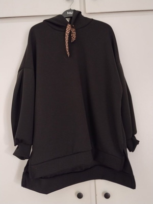 Μπλούζα hoodie μαύρη loose γραμμή μέγεθος M σαν καινούργια