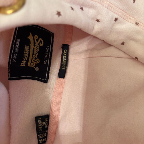 Superdry pink sweatshirt used, size 38