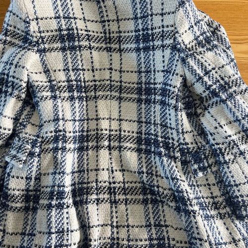 Zara Tweed Checked Blazer jacket, size L