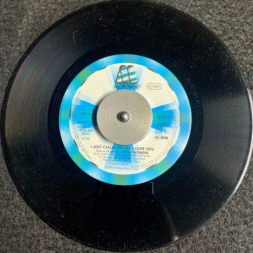 Stevie Wonder I Just Called To Say I Love You 7" Vinyl Single