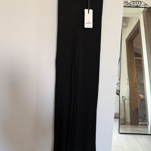 Nadia Rapti knitted pants new, size S 36 8, black