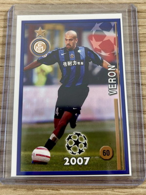 Juan Sebastian Veron Inter Champions 2007 card