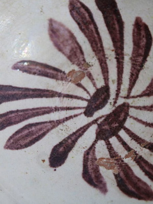 Tsanakkale handmade ceramic plate from Asia Minor