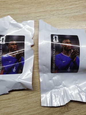 Συλλεκτικά αυτοκόλλητα Eduardo Camavinga Panini World Cup Coca-Cola καινούργια
