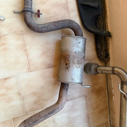 Exhaust tips and middle silencer used for Golf 6 GTI
