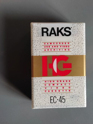 Raks EC45 βίντεο κασέτες καινούργιες, σετ 9 τεμαχίων