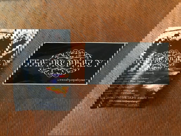 promo sticker/flyer: The Prophecy, Into the light, doom metal, συλλεκτικό, lp, vinyl, βινύλιο