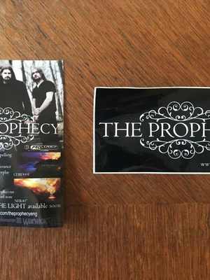 promo sticker/flyer: The Prophecy, Into the light, doom metal collectible lp vinyl my dying