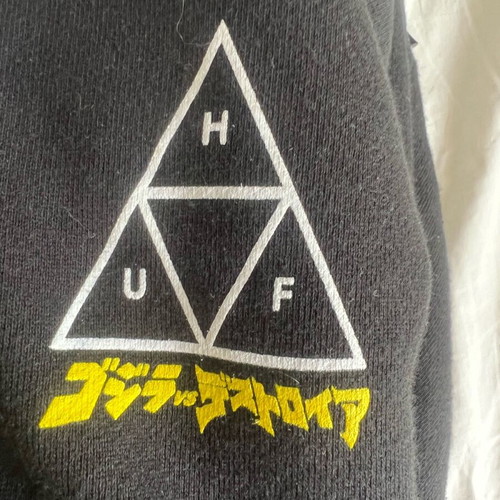 HUF hoody like new, black, size L