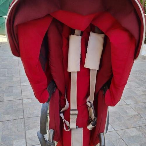 Inglesina Trilogy stroller used with extras and rain cover