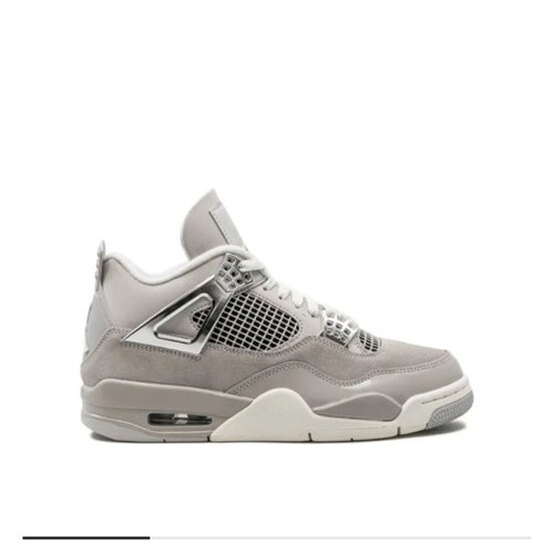 Air Jordan 4 Retro Frozen Moments sneakers, size 42, grey silver