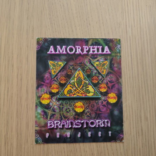 Vintage Rave Flyer Amorphia & Brainstorm Project 1997 like new