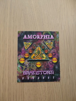 Vintage Rave Flyer Amorphia & Brainstorm Project 1997 like new