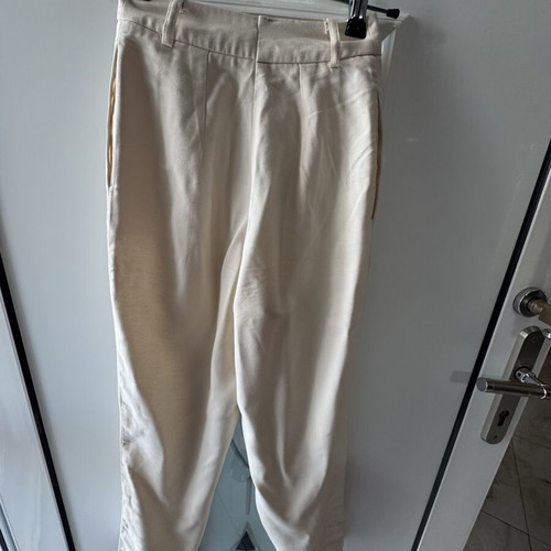 Sinsay summer pants used, beige, size XXS