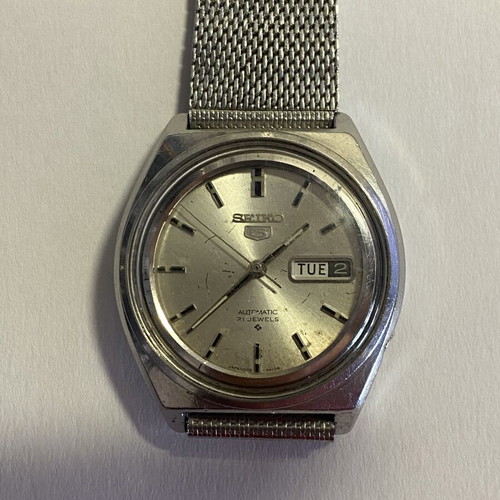 Seiko 5 Automatic 21 Jewels Vintage Watch 6119-6410 Used