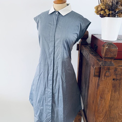 Ioanna Kourbela dress new, gray and blue, size small